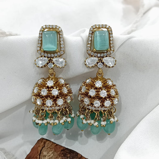 PREMIUM KUNDAN Victorian jhumka