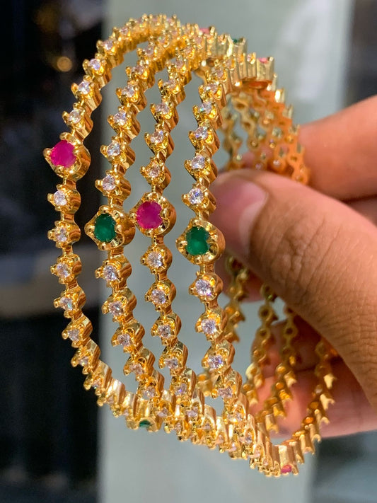 DIADEM AD diamond finish bangle set